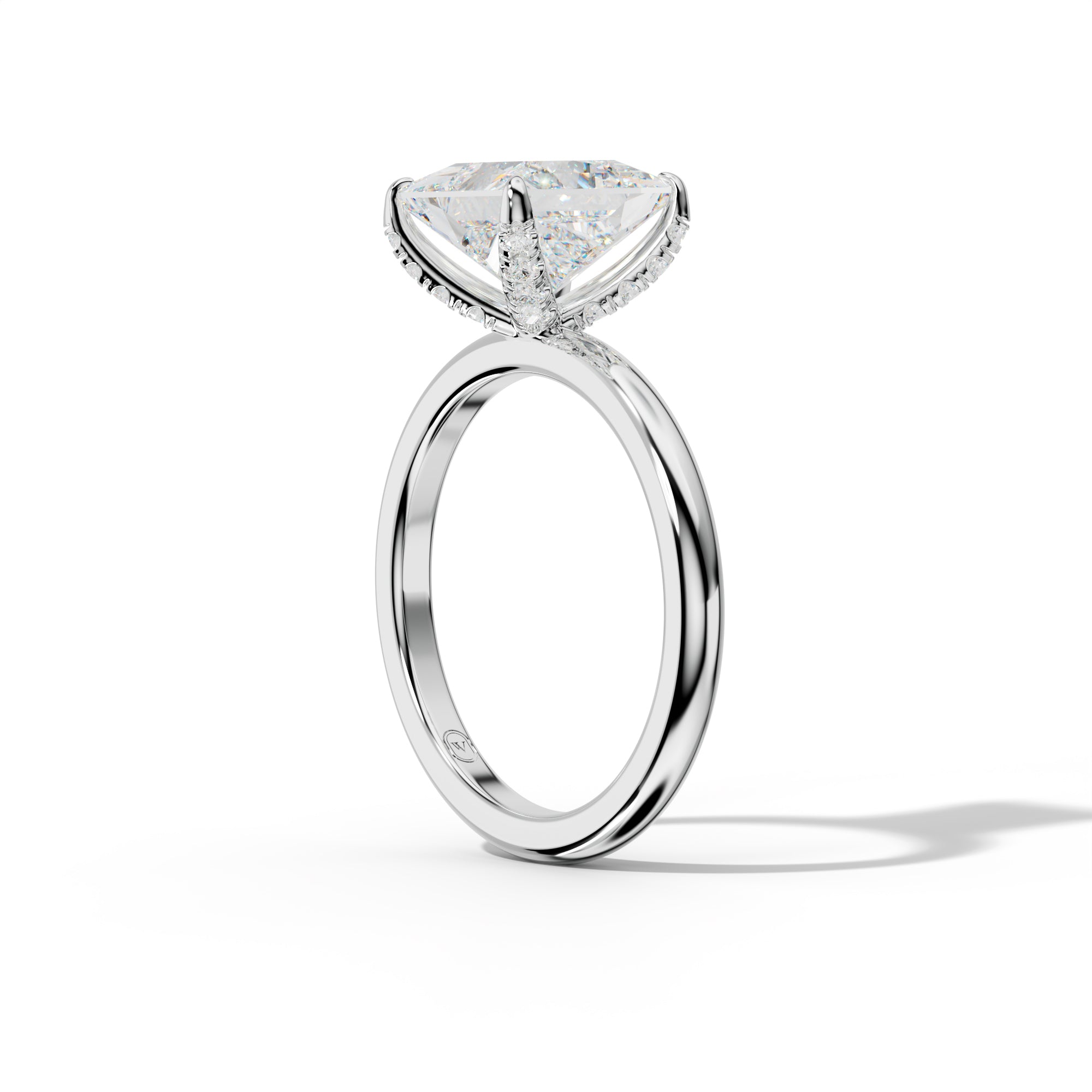 Anna Princess Cut Engagement Ring